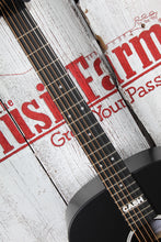 Load image into Gallery viewer, Martin DX Johnny Cash Dreadnought Acoustic Electric Guitar Jett Black w Gig Bag