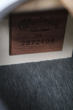 Load image into Gallery viewer, Martin DX Johnny Cash Dreadnought Acoustic Electric Guitar Jett Black w Gig Bag