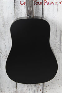 Martin DX Johnny Cash Dreadnought Acoustic Electric Guitar Jett Black w Gig Bag