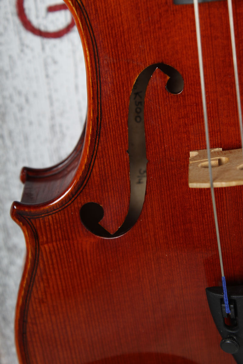 Johannes Kohr K500 Violin 3/4 Size Violin with Hardshell Case