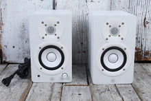 Load image into Gallery viewer, Yamaha HS3 PAIR OF TWO Powered Studio Monitor Bi Amp 2 Way Active Speakers White