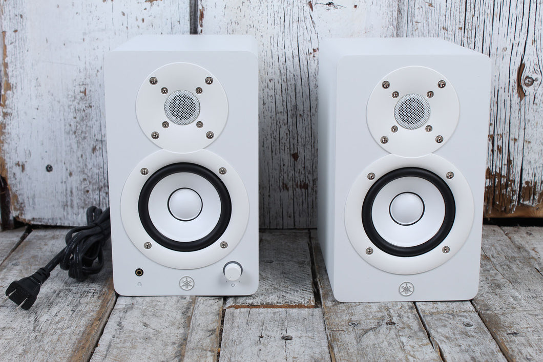 Yamaha HS3 PAIR OF TWO Powered Studio Monitor Bi Amp 2 Way Active Speakers White