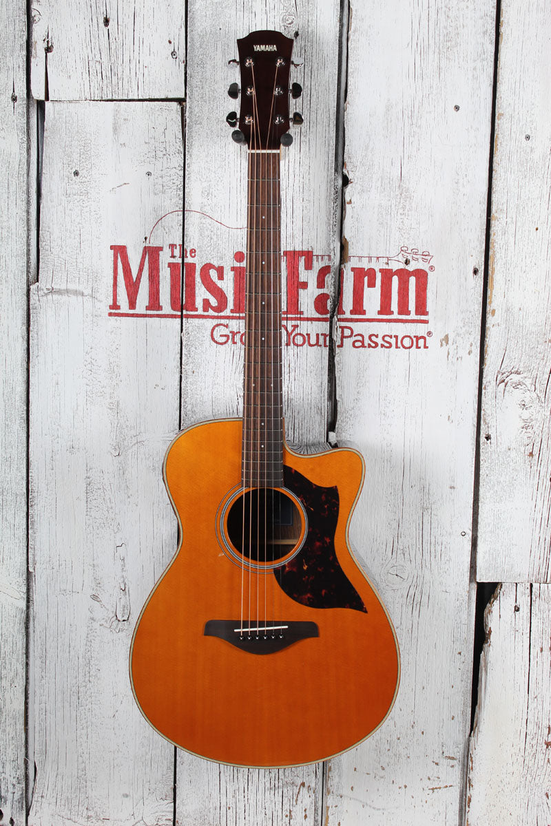 Yamaha AC1R Acoustic Electric Guitar Solid Spruce Top Vintage Natural