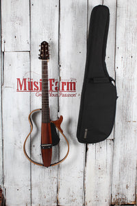Yamaha SLG200S Steel String Silent Acoustic Electric Guitar Natural w Gig Bag