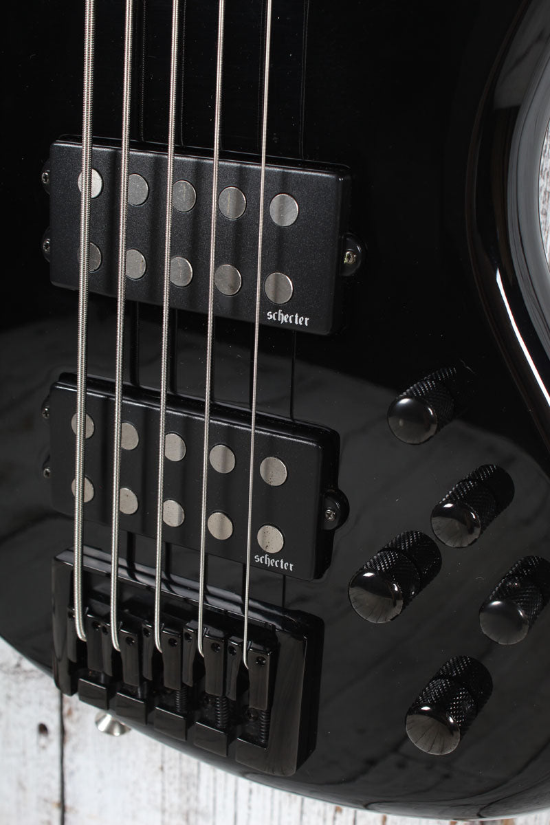 Schecter 2017 Stiletto Stage-5 Bass 5 String Electric Bass Guitar with Case
