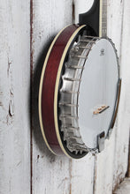 Load image into Gallery viewer, Oscar Schmidt OB5 Left Handed 5 String Lefty Banjo with 30 Bracket Tone Ring Natural