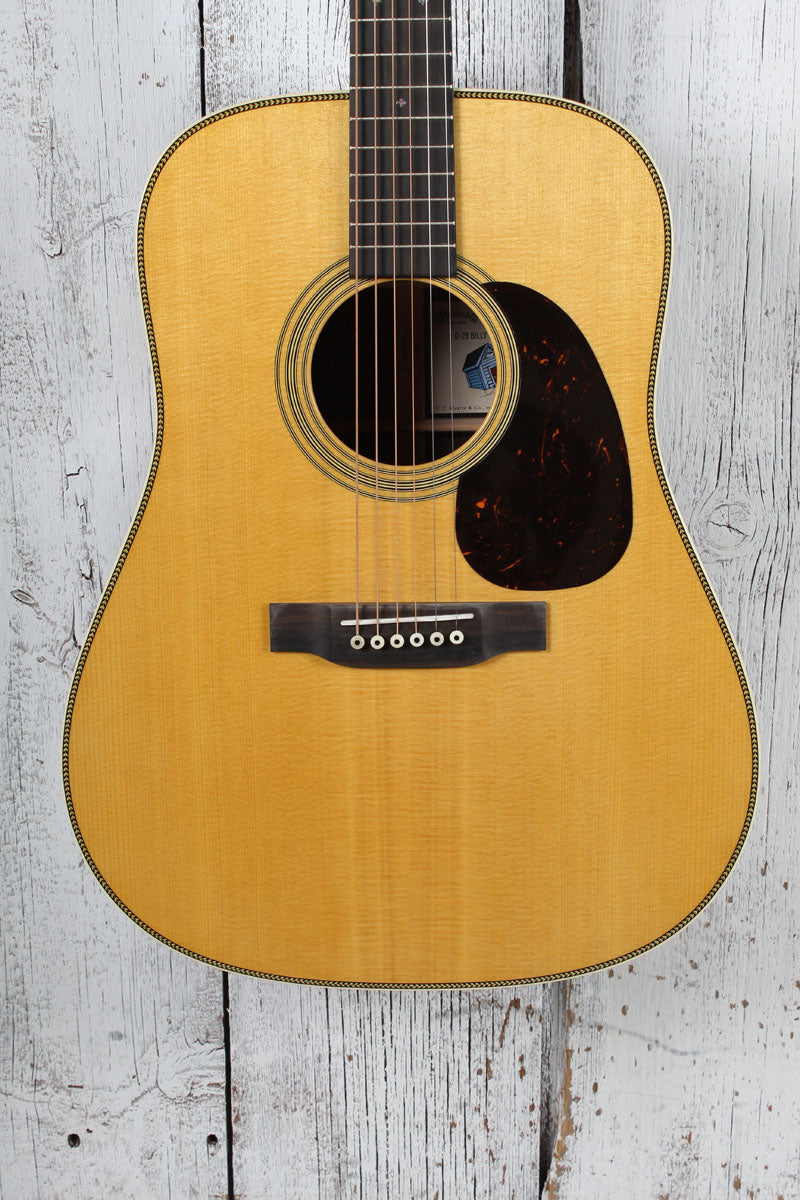 Martin D-28 Billy Strings Signature Acoustic Guitar Natural with Hardshell Case