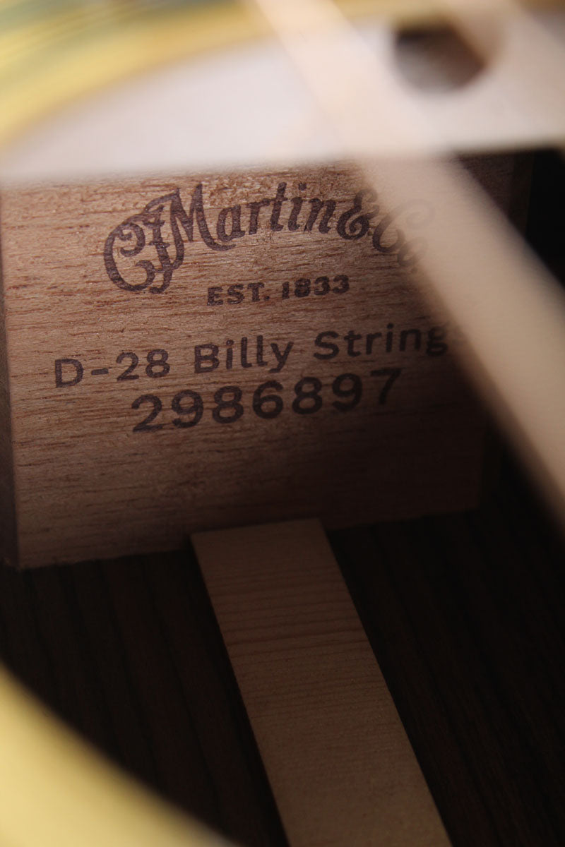 Martin D-28 Billy Strings Signature Acoustic Guitar Natural with Hardshell Case