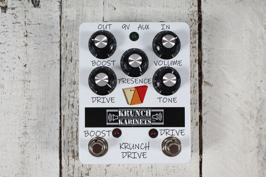 Krunch Kabinets Krunch Drive Pedal Electric Guitar Overdrive/Boost Effects Pedal