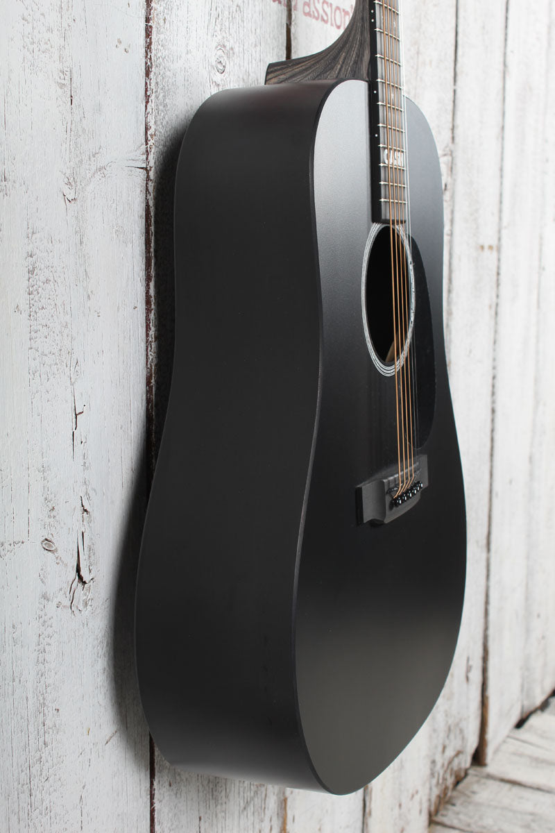 Martin DX Johnny Cash Dreadnought Acoustic Electric Guitar Jett Black w Gig Bag
