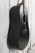 Martin DX Johnny Cash Dreadnought Acoustic Electric Guitar Jett Black w Gig Bag