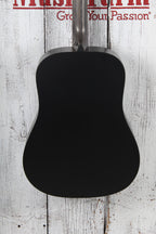 Martin DX Johnny Cash Dreadnought Acoustic Electric Guitar Jett Black w Gig Bag