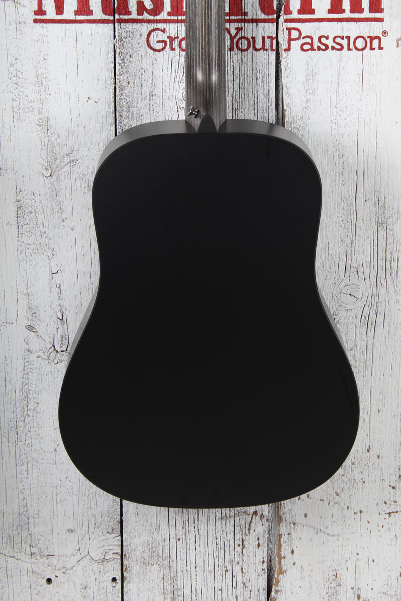 Martin DX Johnny Cash Dreadnought Acoustic Electric Guitar Jett Black w Gig Bag