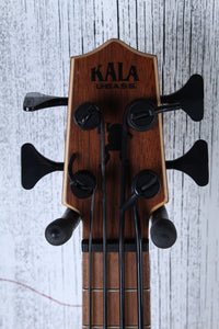 Kala Exotic Mahogany Left Handed Acoustic Electric U-Bass Ukulele with Gig Bag