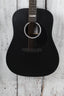 Martin DX Johnny Cash Dreadnought Acoustic Electric Guitar Jett Black w Gig Bag
