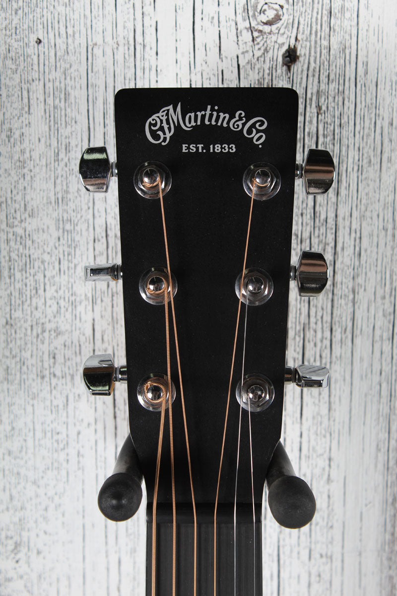 Martin DX Johnny Cash Dreadnought Acoustic Electric Guitar Jett Black w Gig Bag