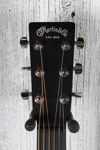 Martin DX Johnny Cash Dreadnought Acoustic Electric Guitar Jett Black w Gig Bag