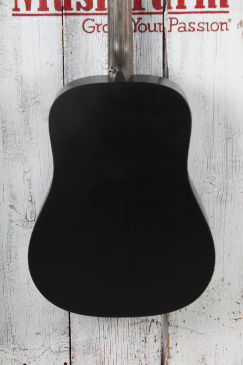 Martin DX Johnny Cash Dreadnought Acoustic Electric Guitar Jett Black w Gig Bag
