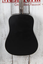 Martin DX Johnny Cash Dreadnought Acoustic Electric Guitar Jett Black w Gig Bag