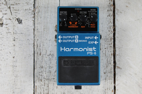 Boss PS-6 Harmonist Pitch Shifter Effects Pedal Electric Guitar Harmony Pedal