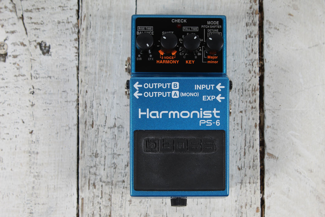 Boss PS-6 Harmonist Pitch Shifter Effects Pedal Electric Guitar Harmony Pedal