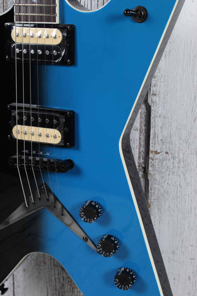 Dean ML 79 Solid Body Electric Guitar Black To Blue Fade Finish