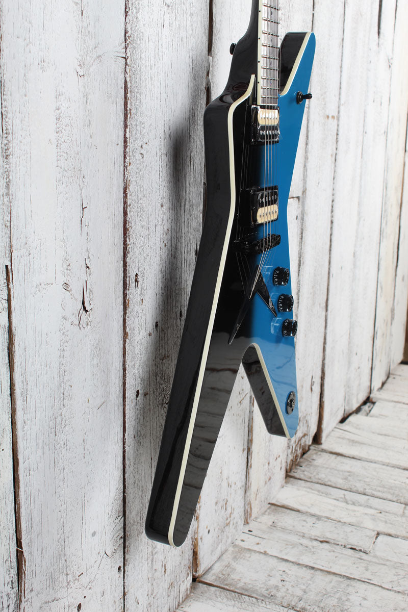 Dean ML 79 Solid Body Electric Guitar Black To Blue Fade Finish