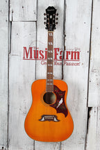 Epiphone Dove Studio Dreadnought Acoustic Electric Guitar Violinburst Finish