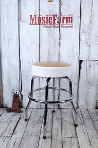 Gretsch Guitars White Falcon Barstool 24 Inch Tall 360 Degree Swivel Bar Stool