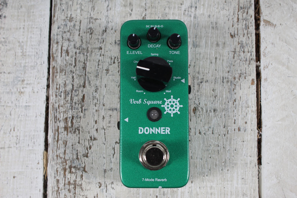 Donner Verb Square 7 Mode Reverb Electric Guitar Reverb Effects Pedal