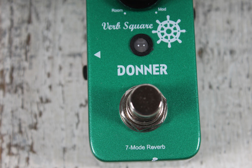 Donner Verb Square 7 Mode Reverb Electric Guitar Reverb Effects Pedal