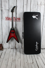 Epiphone Dave Mustaine Flying V Prophecy Electric Guitar Dark Red Burst with Case