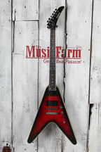 Epiphone Dave Mustaine Flying V Prophecy Electric Guitar Dark Red Burst with Case