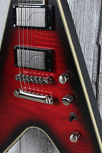 Epiphone Dave Mustaine Flying V Prophecy Electric Guitar Dark Red Burst with Case