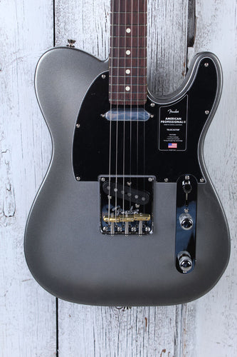 Fender American Professional II Telecaster Electric Guitar Mercury w Case & COA