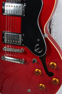Epiphone 2011 Dot Semi Hollow Body Electric Guitar Cherry with Hardshell Case