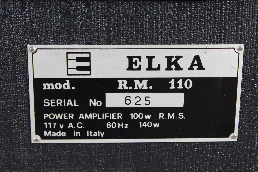 Elka Vintage 1970s RM110 Amplifier Guitar / Bass / Keyboard Solid State Amplifier