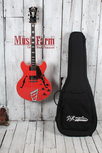 D'Angelico Premier DC Electric Guitar w Stairstep Tailpiece Fiesta Red w Gig Bag