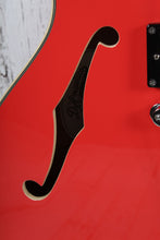 Load image into Gallery viewer, D&#39;Angelico Premier DC Electric Guitar w Stairstep Tailpiece Fiesta Red w Gig Bag