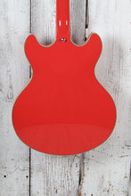 Load image into Gallery viewer, D&#39;Angelico Premier DC Electric Guitar w Stairstep Tailpiece Fiesta Red w Gig Bag