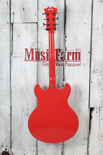 Load image into Gallery viewer, D&#39;Angelico Premier DC Electric Guitar w Stairstep Tailpiece Fiesta Red w Gig Bag