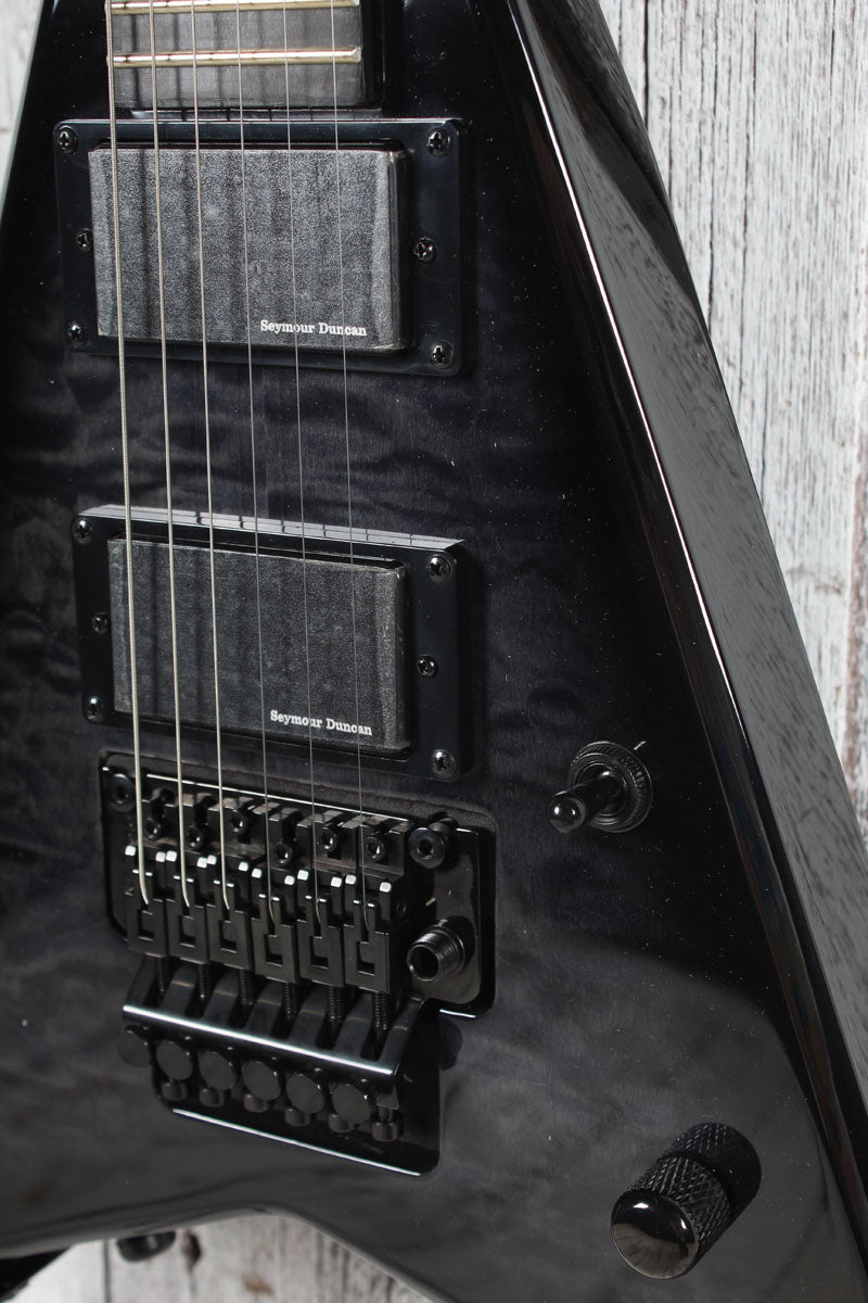 Jackson Pro Series Corey Beaulieu King V KV6Q Electric Guitar Transparent Black