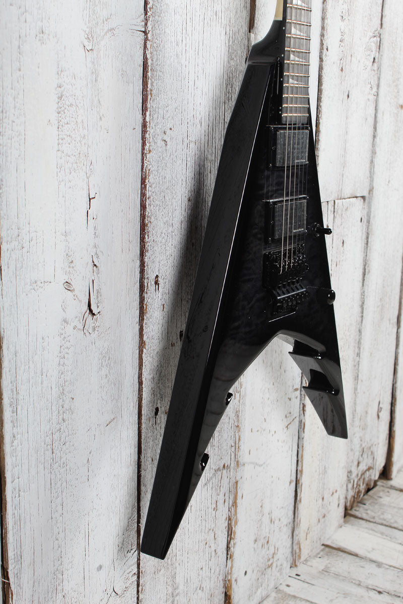 Jackson Pro Series Corey Beaulieu King V KV6Q Electric Guitar Transparent Black