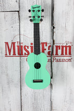 Kala Soprano Waterman Ukulele Sea Foam Green Uke with Gig Bag