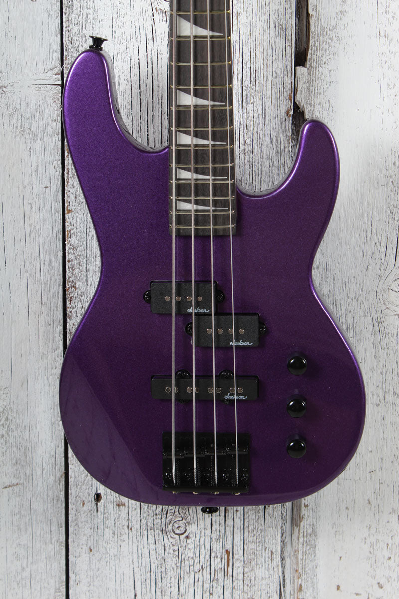 Jackson JS Series Concert Bass Minion JS1X 4 String Electric Bass Guitar Pavo Purple