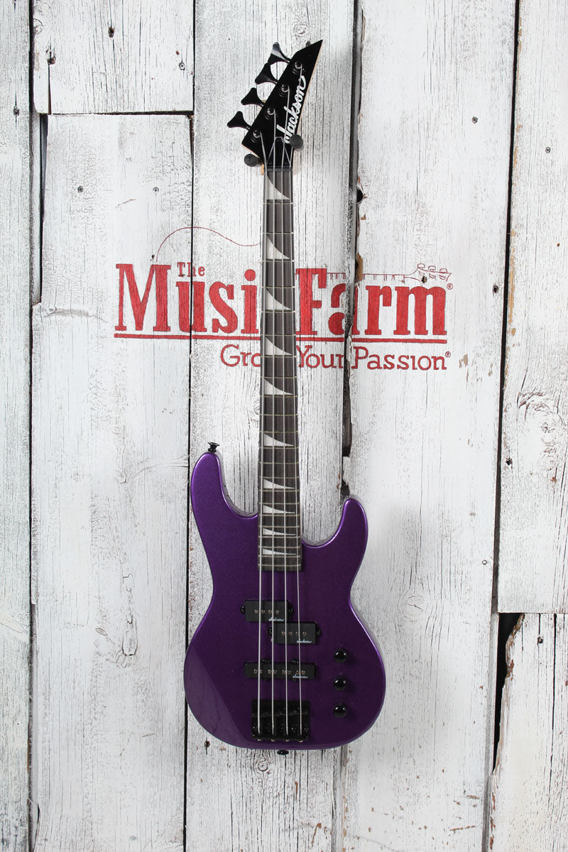 Jackson JS Series Concert Bass Minion JS1X 4 String Electric Bass Guitar Pavo Purple