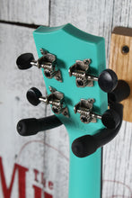 Load image into Gallery viewer, Kala Soprano Waterman Ukulele Aqua Mist Glow in the Dark Uke with Gig Bag