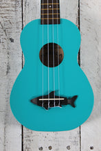 Load image into Gallery viewer, Makala Mako Blue Soprano Shark Ukulele with Gig Bag