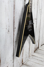 Load image into Gallery viewer, Jackson Pro Plus LTD Pure Metal King V KV1A Electric Guitar Black with Gig Bag