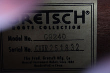 Load image into Gallery viewer, Gretsch G9240 Alligator Round Neck Resonator Guitar Vintage 2-Color Sunburst